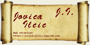 Jovica Ilčić vizit kartica